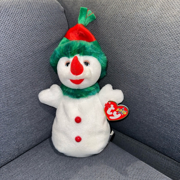 Ty Other - Ty Beanie Baby Snowman Plush Toy Holiday“Snowgirl” 2000 Vintage Christmas H
